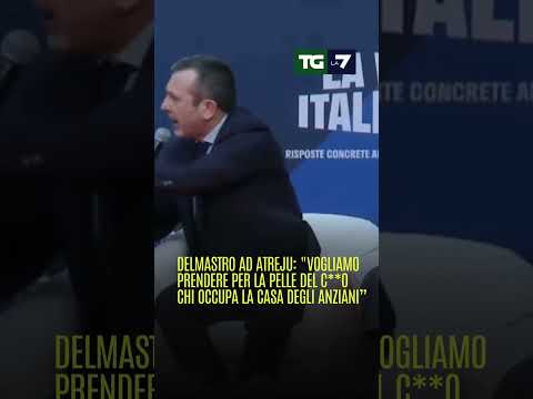 #Delmastro ad Atreju: “Vogliamo prendere per la pelle del c**o chi occupa la casa degli anziani”