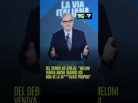 Del Debbio ad #Atreju: “Meloni veniva anche quando voi non ve la in***avate proprio”