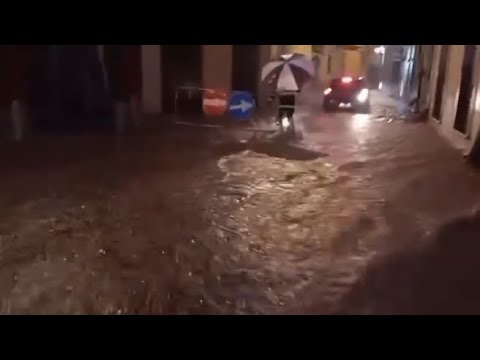 Il centro di Agliè, nel torinese, è finito sott’acqua