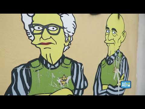 Imbrattato il murale per Liliana Segre a Milano: svastica e scritte antisemite